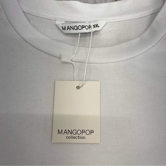 NWT MANGOPOP Women's Round Neck Short Sleeve T Shirts Basic Bodysuits SIZE  XXL - Picture 15 of 16